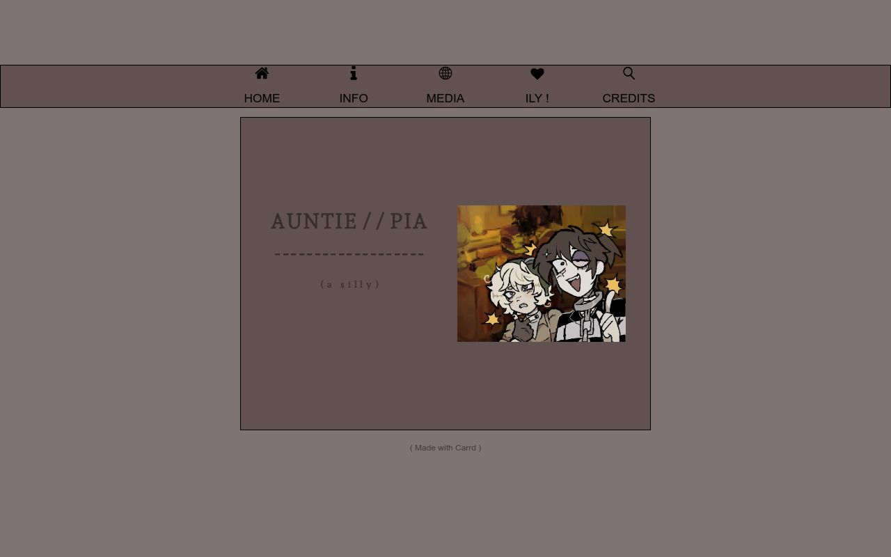 Carrd profile picture for @aunties